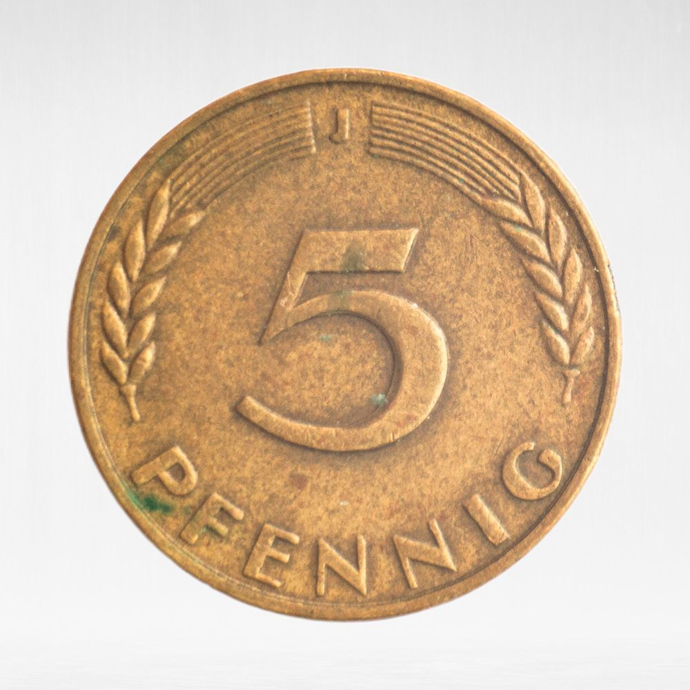 Germany, 5 Pfennigs, 1966, (Hamburg Mint - "J"), VF