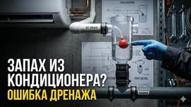 Почему из кондиционера пахнет канализацией: скрытая ошибка монтажа дренажа и выбор сифона
