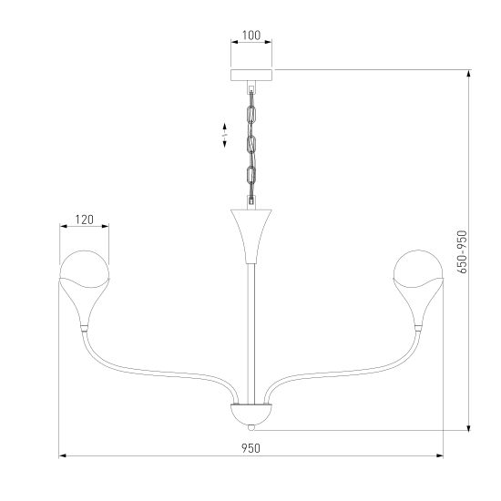 60169/8 / подвесной светильник / никель Smart