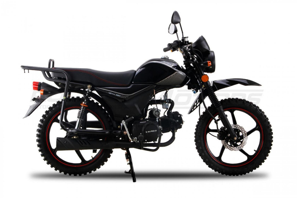 Мопед ROCKOT ALPHA OFFROAD M-12 LUX (черный глянцевый)