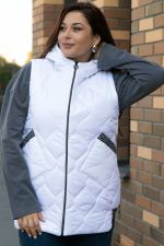 Жилет утепленный Дана Мур (белый) Б14308-18М LT Collection