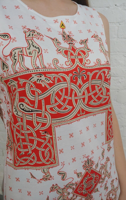 Платье "Зооморфия 3", по мотивам заставки в рукописной книге XII-XIII век. в Зооморфном стиле