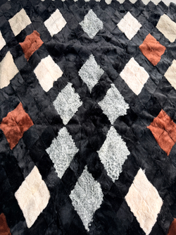 Покрывало меховое ковер из шкуры овчины