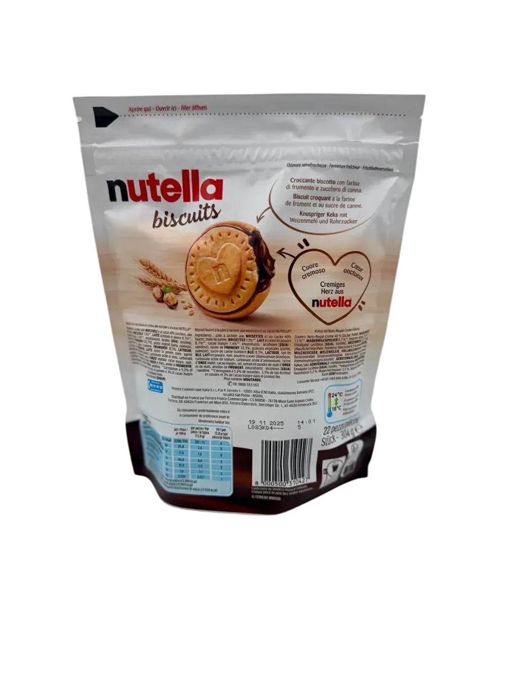 Печенье Nutella Biscuits, 304гр