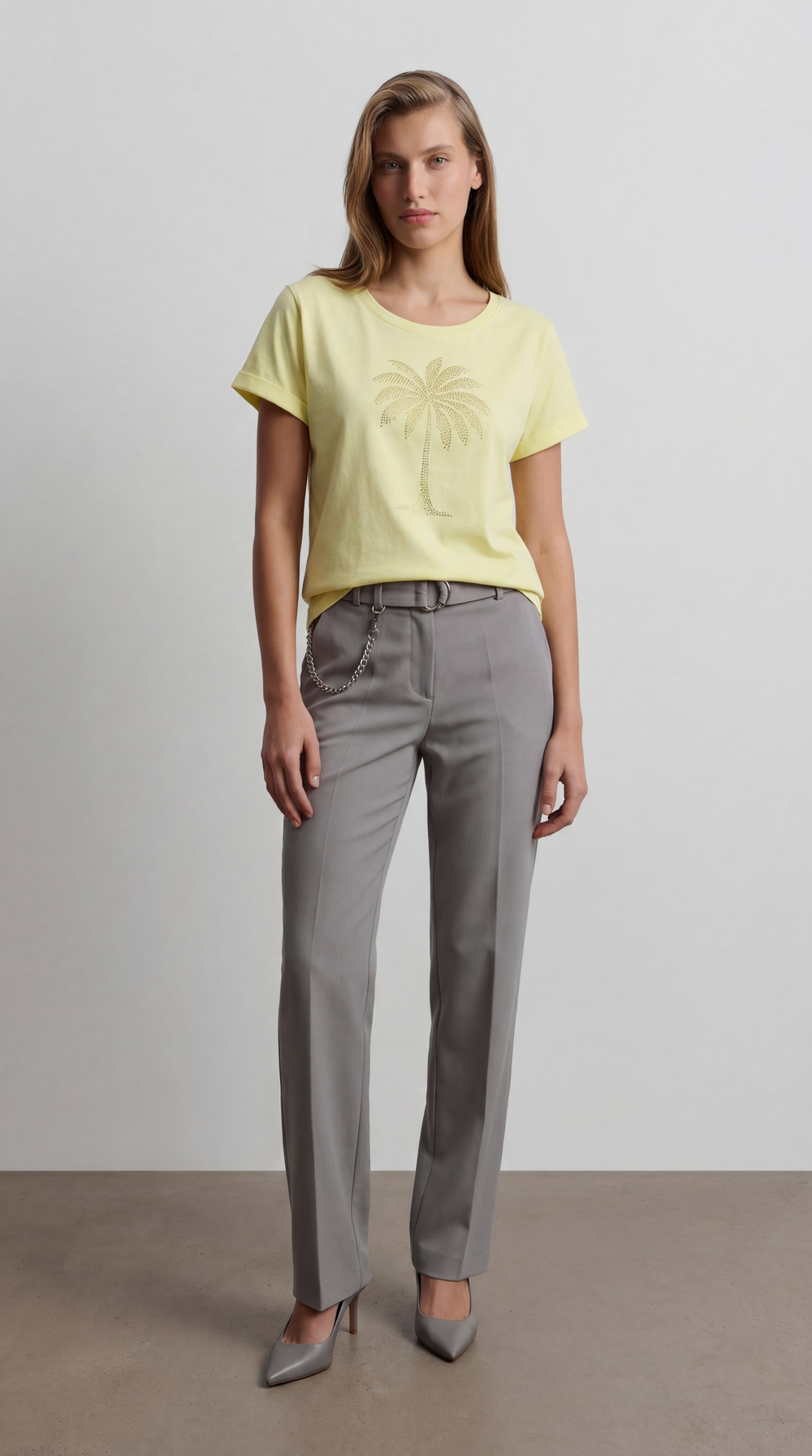 Футболка сливочная с принтом