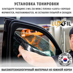 Пленка тонировочная металлизированная HP BLACK 03 SR PS LUXFIL, на отрез (ширина рулона 1,524 м.)