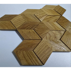 Деревянная мозаика для стен Wood Mosaic Дуб Соты
