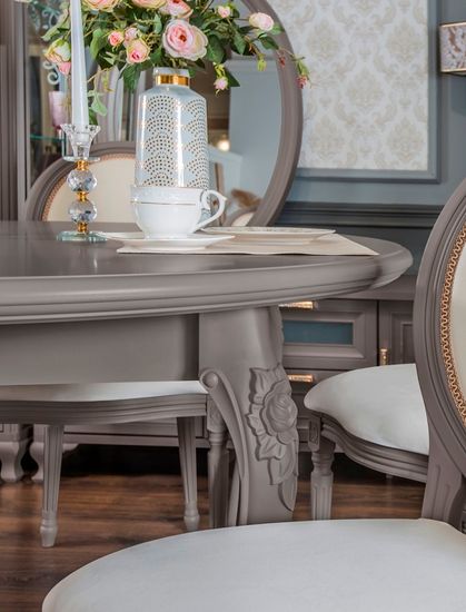 Стол обеденный МОККО серый камень