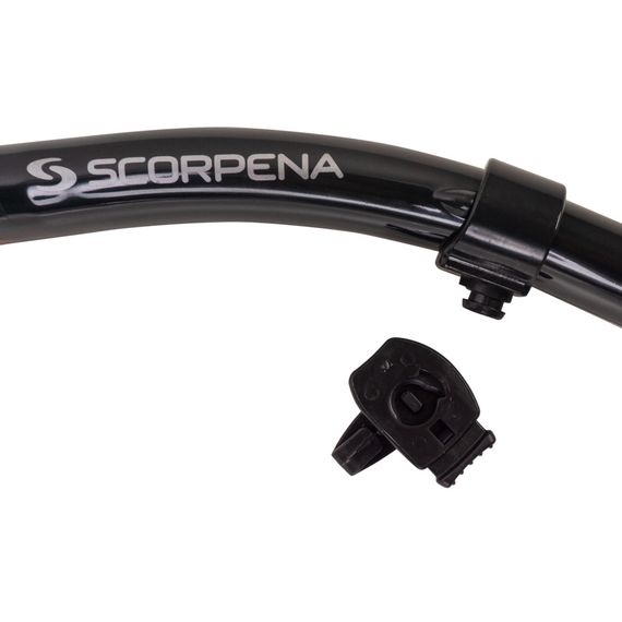 Трубка Scorpena K3 c двумя клапанами черная