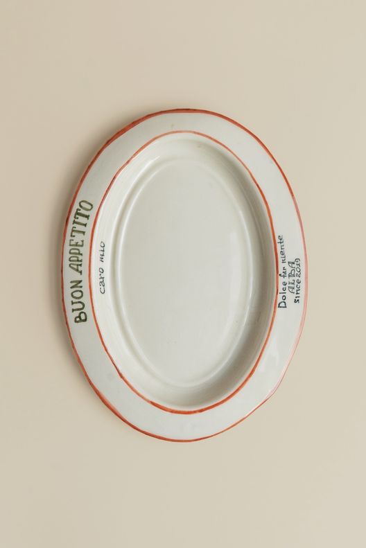 Овальная тарелка «Buon Appetito» / Bottega Alba