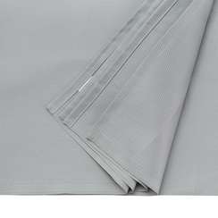 Скатерть серого цвета с фактурным жаккардовым рисунком из хлопка Essential, 180х180 см