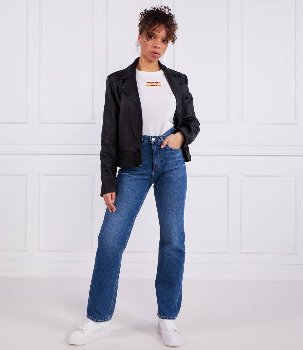 Футболка STRIPE LOGO CALVIN KLEIN JEANS - белый(J20J220720)