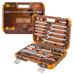 Набор инструментов 82пр.1/4'',1/2''(6гр.)(4-32мм) FORSTIME FT-4821-5