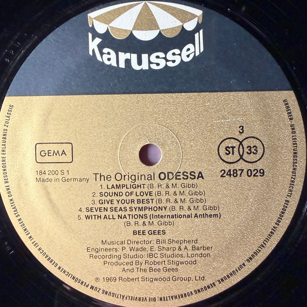 Bee Gees ‎– Odessa 2LP (Германия)
