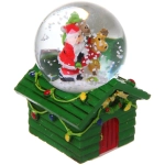 Сувенир новогодний «Снежный шар - Сказка» d-4,5 см (подст.4,5*7см), микс