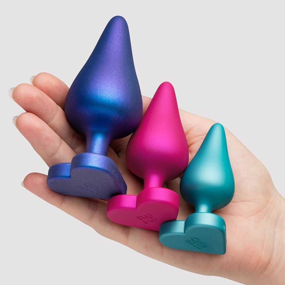 Набор из 3 анальных пробок Romp Luster (Цвет: разноцветный)