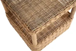 "Форио" столик кофейный из искусственного ротанга, цвет соломенный