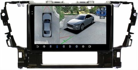 Магнитола для Toyota Alphard 3 Vellfire 2 H30 2015-2023 (любой руль) - FarCar BX10-360-7155L монитор 10.36" 2K QLED на Android 13, 6Гб+128Гб, CarPlay, 4G SIM-слот, 4 камеры в комплекте