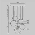 Подвесной светильник Maytoni MOD521PL-05G