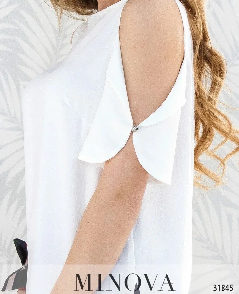 Блуза 4087н-белый Minova