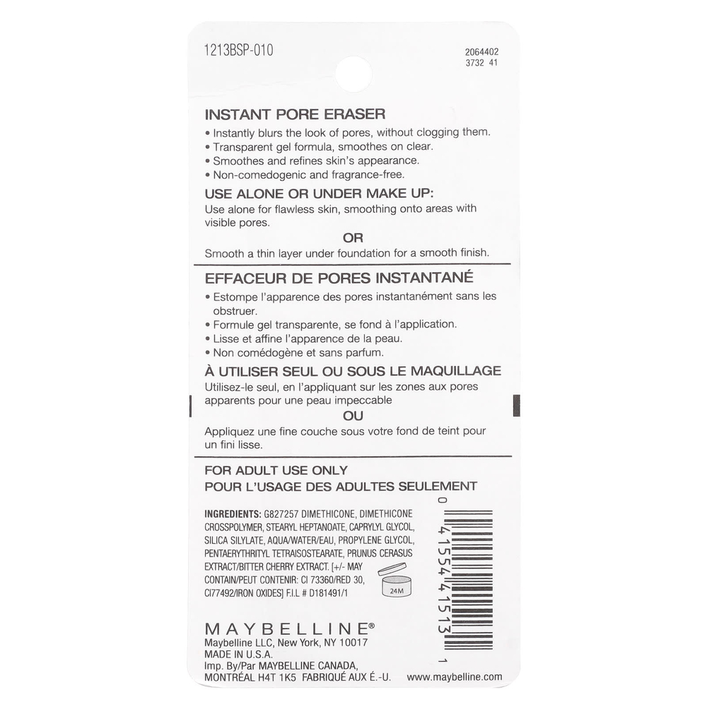 Maybelline, Baby Skin®, мгновенный спрей для очищения пор, оттенок 010 прозрачный, 20 мл (0,67 жидк. унции)