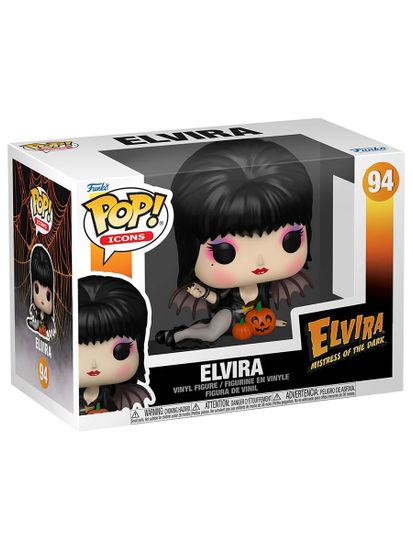 Фигурка Funko POP! Icons Elvira S5 Elvira Pumpkins (94) 86441 / Фигурка Фанко ПОП! по мотивам фильма "Эльвира: Повелительница тьмы", Эльвира