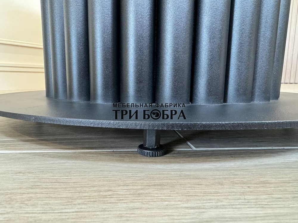 Круглый стол "Орион", белый мрамор