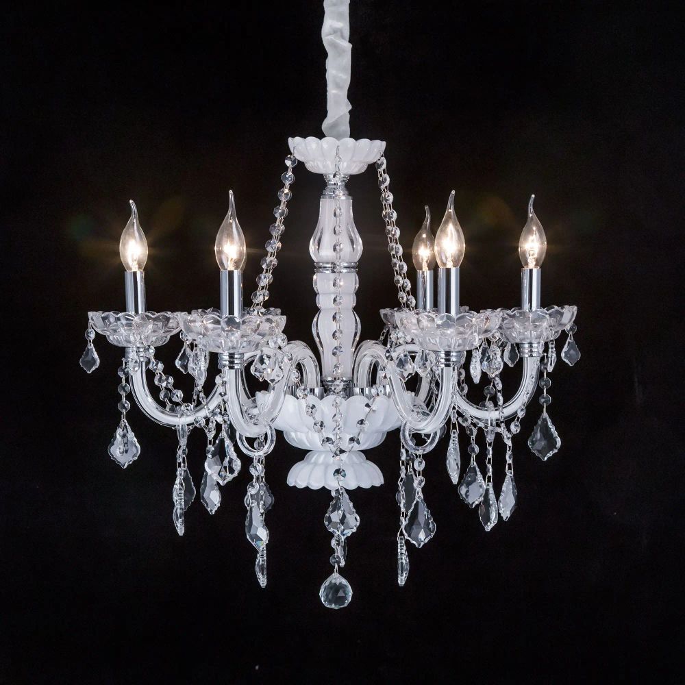 Citilux Финка CL353161 Люстра стеклянная подвесная Белая