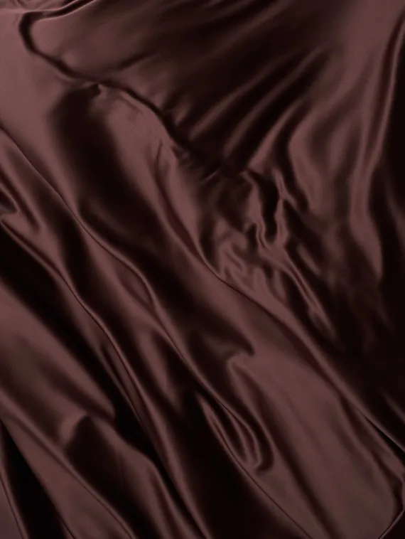 Атлас-стрейч бельевой арт.1007, Китай, шоколад (мерный лоскут)