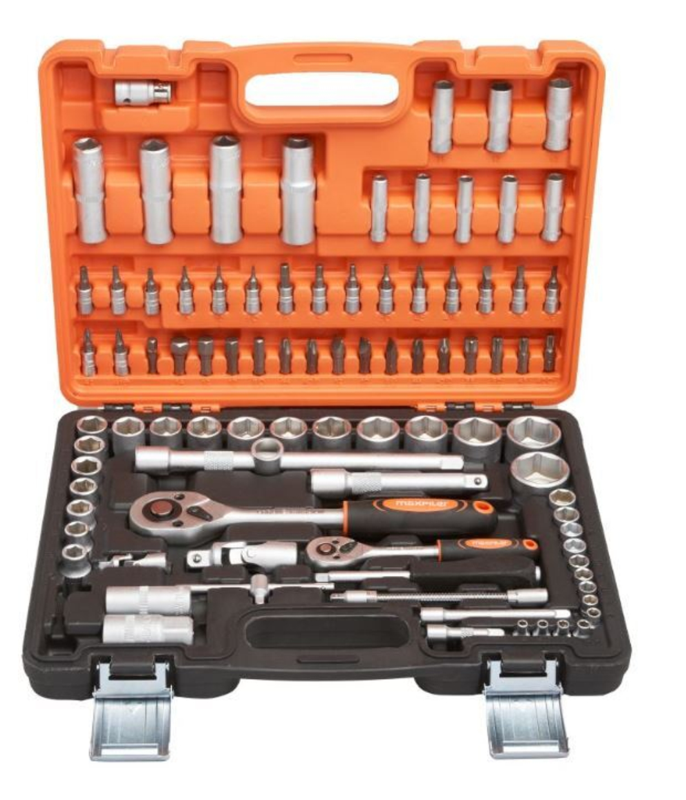 Набор инструментов MaxPiler ( 94 предмета, 1/2'' и 1/4'', CrV)