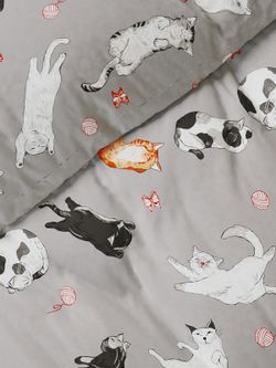 Пододеяльник перкаль Сказка "Kitties" 2-спальный на молнии 175x215 см