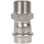 ROMMER Переходник с НР 22x3/4" из нержавеющей стали прессовой