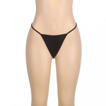 Кожаное платье с кружевом OhYeah +стринги, XS-S