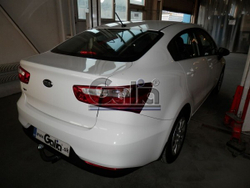 Фаркоп оцинкованный Galia K037A для Kia Rio III хетчбек/седан 2011-2017(паспорт и сертификат в комплекте)(без электрики)