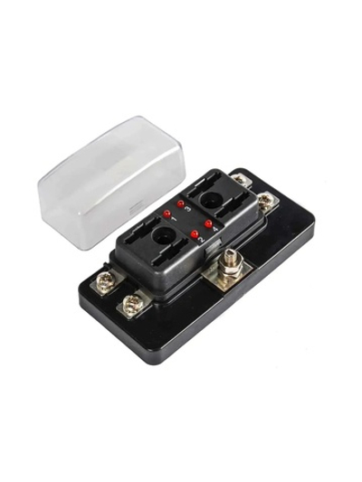 Держатель предохранителей 4 шт. с крышкой, индикатор неисправности PBT