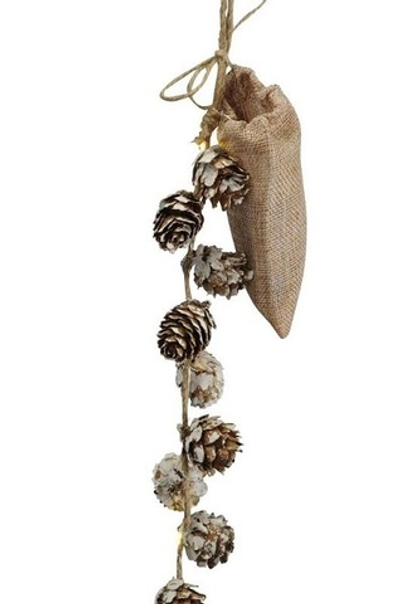 Гирлянда светодиодная "Шишки" 8x120см / 12 LED