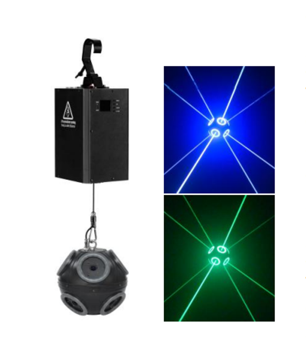 Kinetic Football With Laser Light D21 см — кинетический мяч с лазером RGB 500 мВт