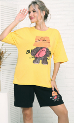 [m]Комплект женский шорты+футболка ТК-3874