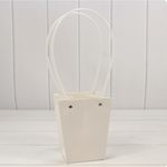 Пакет подарочный 15,5х13х9,5 Ваза для цветов (Белый)