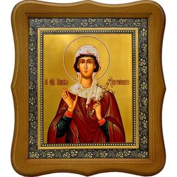 Гликерия Адрианопольская святая мученица. Икона на холсте.