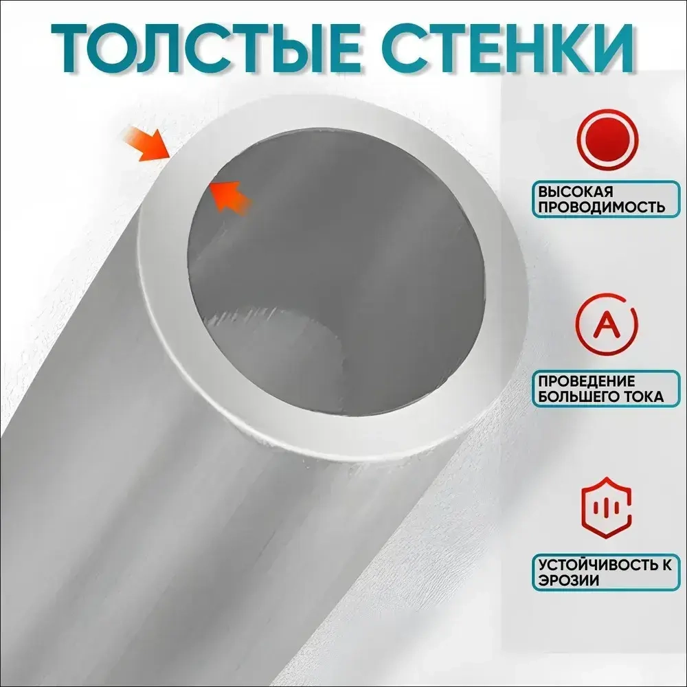 Штыревой наконечник для СИП 16, кабельные наконечники на провода. 4 шт.