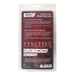 Черно-красный двусторонний вибромассажер 21см ToyFa Black&Red 901016-5