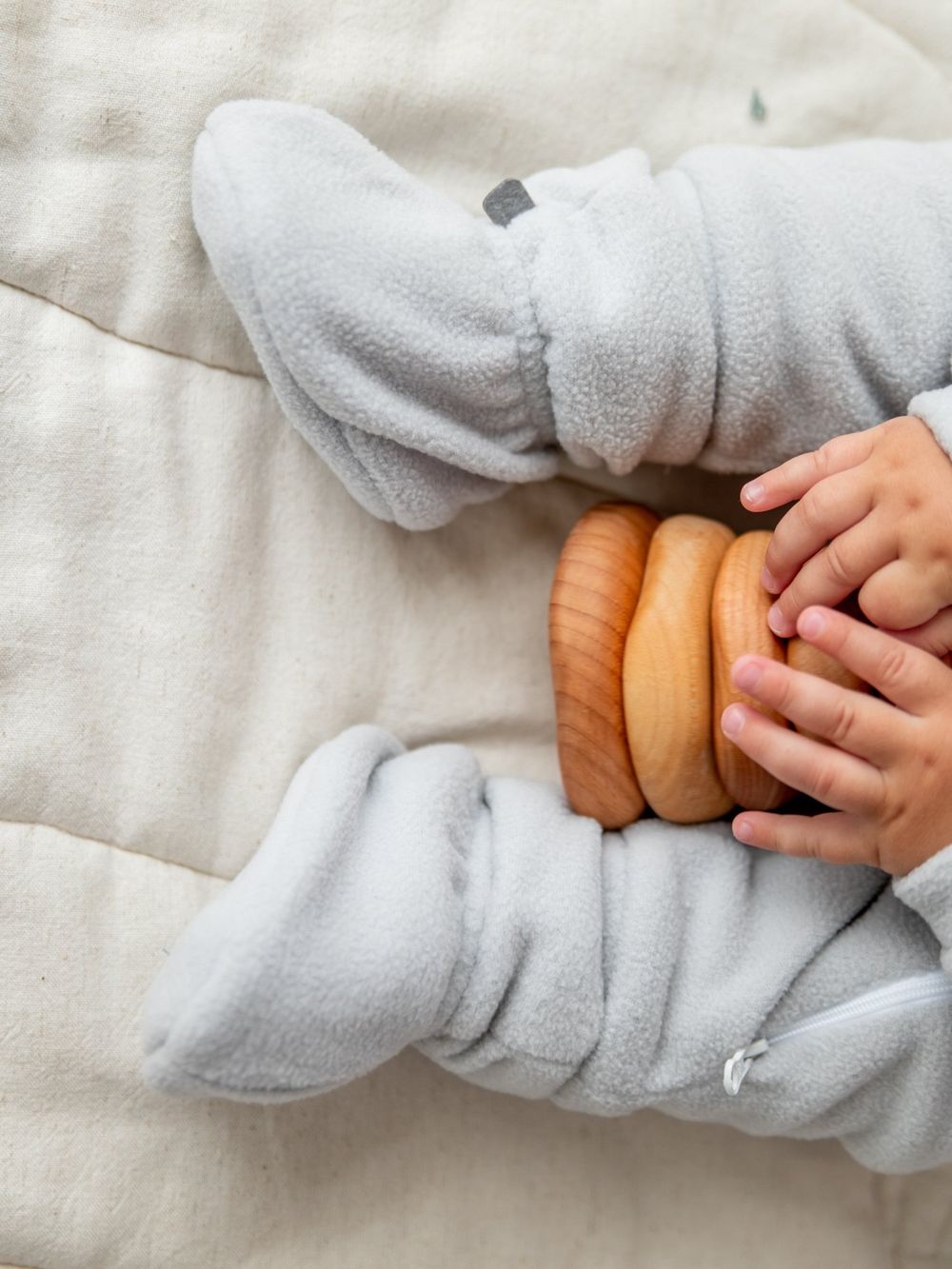 Пинетки флисовые "Жемчуг" 0+