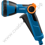 GRINDA X-S, с регулятором напора, душевой, 4 режима, курок спереди, двухкомпонентный, поливочный пистолет, PROLine (429165)