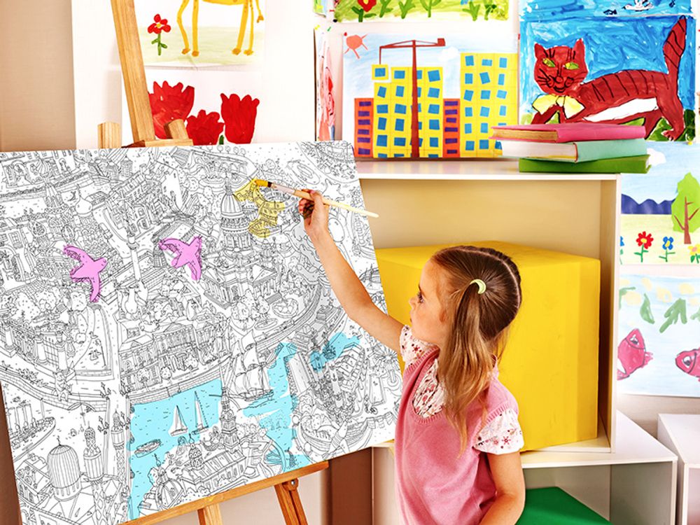 «Санкт-Петербург», серия «Удивительная Россия», гигантская раскраска 120 см