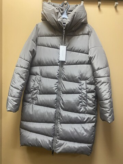 Куртка зимняя с капюшоном "Глостер" для беременных 2 в 1, цвет серебристый, размер 44-46