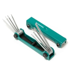 Набор ключей TORX складной 8пр.(T5H-T10H, T15H, T20H c отверстием) Forsage F-5087TF
