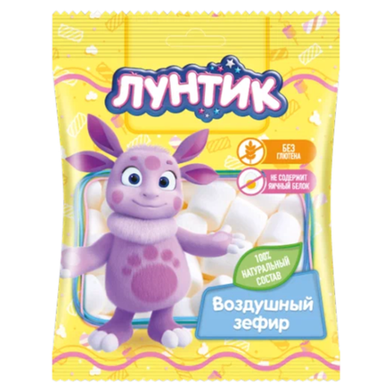 Воздушный зефир Зефирюшки Лунтик 40 гр