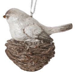 GAEM Украшение новогоднее "Птичка в гнезде", L7 W9 H9 см