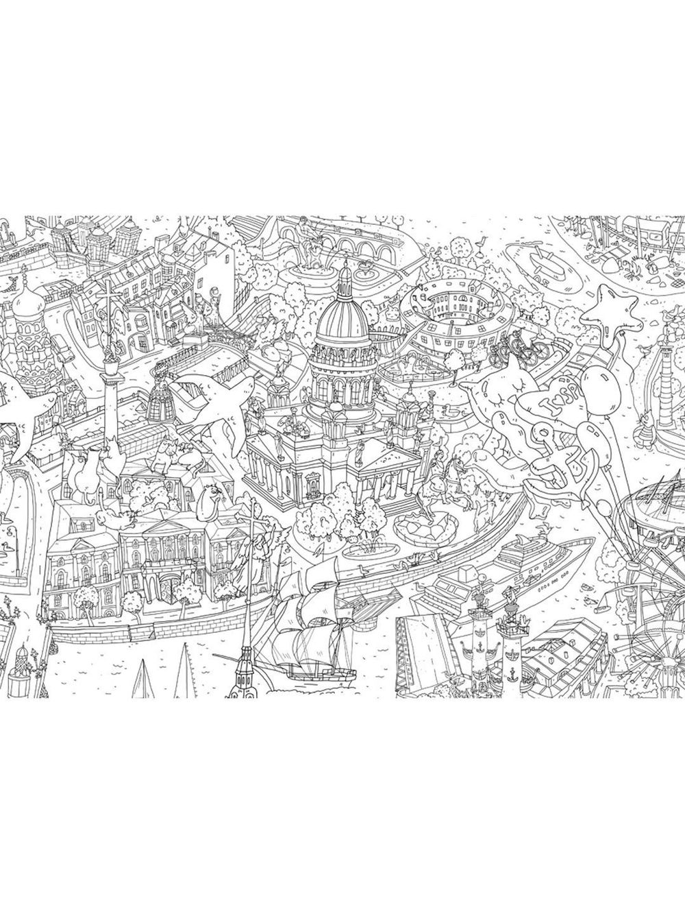 «Санкт-Петербург», серия «Удивительная Россия», гигантская раскраска 120 см